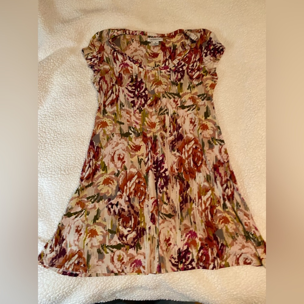 Liz Claiborne Multicolor Abstract Dress